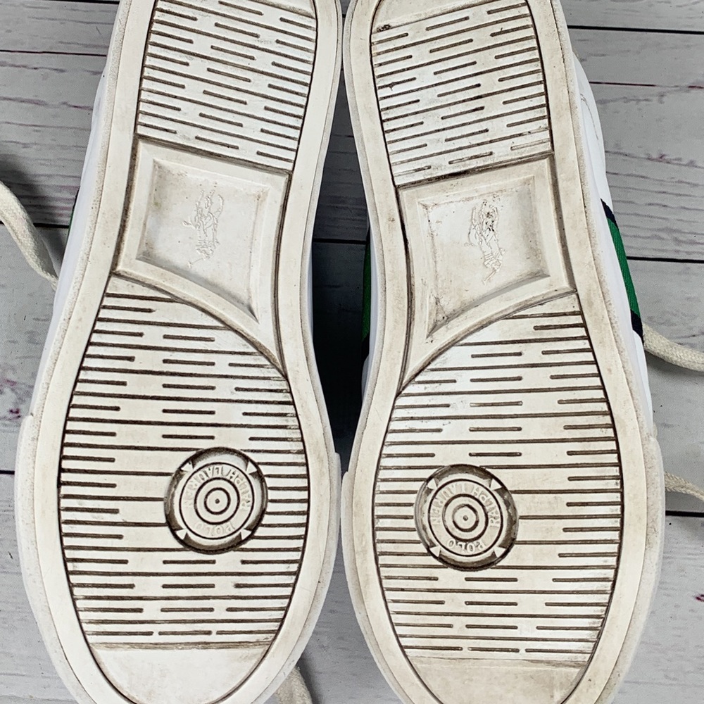 Polo by ralph lauren green & white sneaker  2 1/2 - Picture 8 of 13